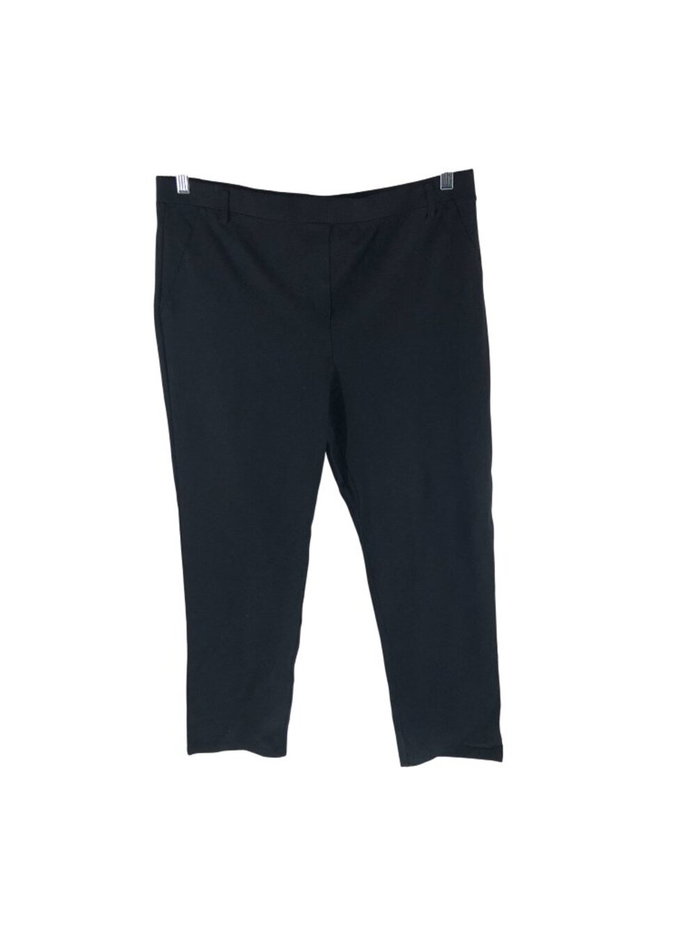 Quince Ultra-Stretch Ponte Straight-Leg Pants Black Pull On XL Petite